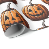 Jack O' Lantern Geschenkpapier (Rolleneckpunkt)