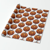Jack O' Lantern Geschenkpapier (Ungerollt)