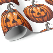 Jack O' Lantern Geschenkpapier (Rolleneckpunkt)