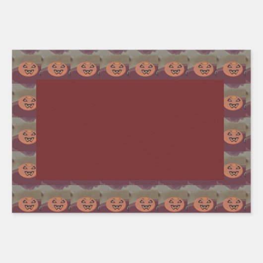 Jack O' Lantern Geschenkpapier Set (Vorderseite 2)