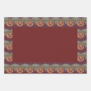 Jack O' Lantern Geschenkpapier Set