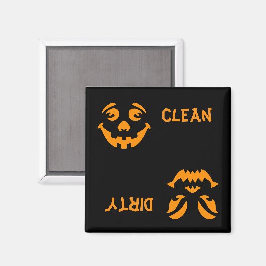 Jack-o-Lantern-Gesichtsspülmaschine Magnet (Vorderseite/Rückseite)