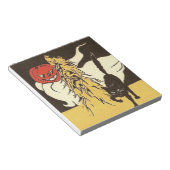 Jack O' Lantern Ghost Black Cat Cornstalk Notizblock (angewinkelt)