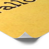 Jack O' Lantern Ghost Black Cat Cornstalk Poster (Ecke)