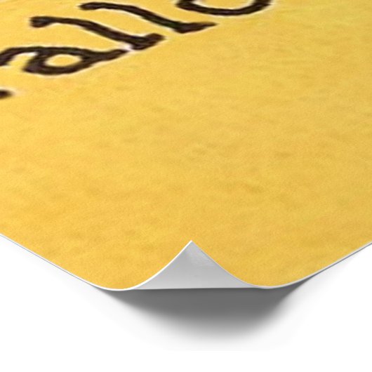 Jack O' Lantern Ghost Black Cat Cornstalk Poster (Ecke)