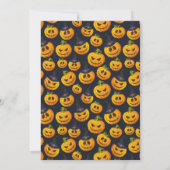 Jack o' Lantern Ghouls Pumpkins Halloween-Party Einladung (Rückseite)