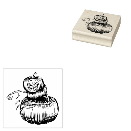 Jack-O-Lantern Gummistempel (Stempel)