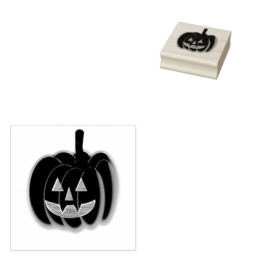 Jack-O-Lantern Gummistempel (Stempel)
