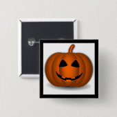 Jack o' Lantern Halloween Button (Vorne & Hinten)