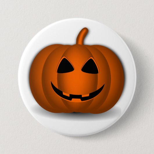 Jack o' Lantern Halloween Button (Vorderseite)