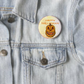 Jack-O-Lantern Halloween Button (Beispiel)