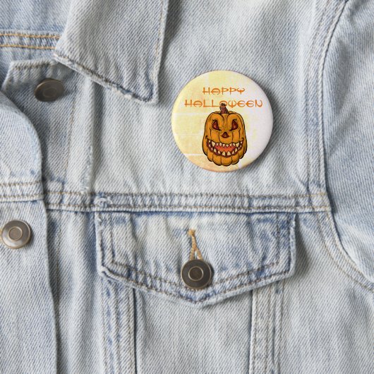 Jack-O-Lantern Halloween Button (Beispiel)
