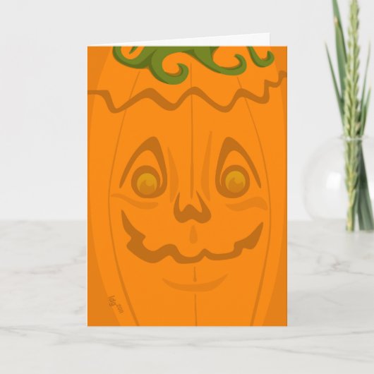 Jack o' Lantern Halloween Card Karte (Vorderseite)