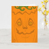 Jack o' Lantern Halloween Card Karte (Gelbe Blume)