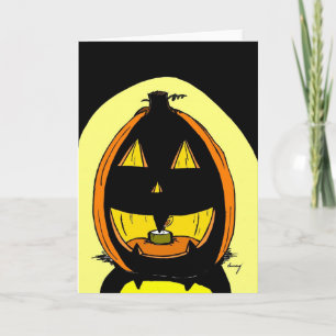 Jack o' Lantern Halloween Grußkarte Karte