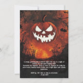 Jack-o'-Lantern HALLOWEEN Hunt! Einladung (Rückseite)