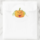 Jack-o-lantern Halloween Kürbiskalender Runder Aufkleber (Tasche)