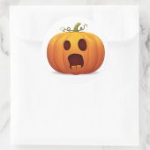 Jack-o-lantern Halloween Kürbiskalender Runder Aufkleber (Tasche)