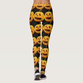 Jack-O-Lantern Halloween Leggings Kürbiskröschen (Rückseite)