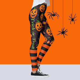 Jack-O-Lantern Halloween Leggings Kürbiskröschen