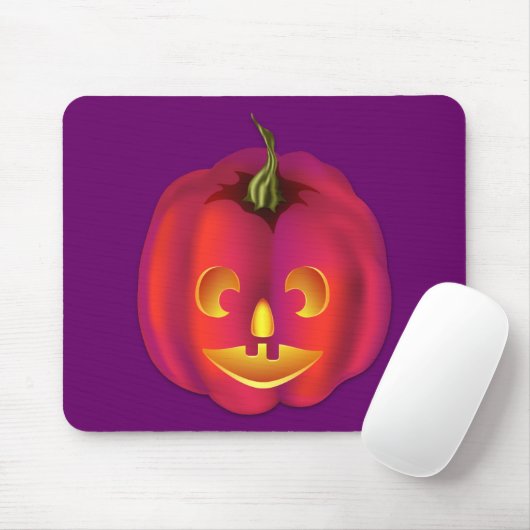 Jack-O-Lantern Halloween Mousepad (Mit Mouse)