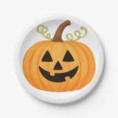 Jack-o’-Lantern Halloween Pappteller (Vorderseite)