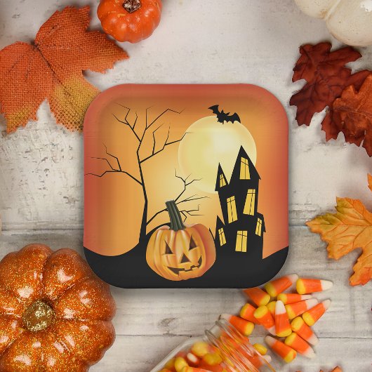 Jack O' Lantern Halloween Pappteller