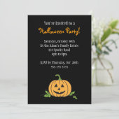 Jack 'O Lantern Halloween-Party Einladung (Stehend Vorderseite)