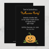 Jack 'O Lantern Halloween-Party Einladung (Vorne/Hinten)