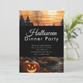 Jack-O' Lantern Halloween Party Einladung (Stehend Vorderseite)