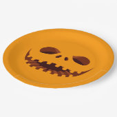 Jack o' Lantern Halloween-Party Pappteller (Schrägansicht)