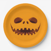 Jack o' Lantern Halloween-Party Pappteller (Vorderseite)