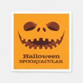 Jack o' Lantern Halloween-Party Serviette (Vorderseite)