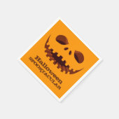 Jack o' Lantern Halloween-Party Serviette (Ecke)