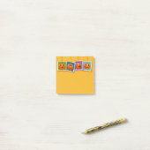 Jack-O-Lantern Halloween Post-It-Notes Post-it Klebezettel (Auf Schreibtisch)