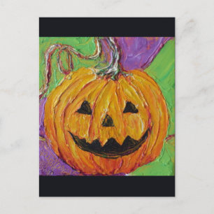 Jack-O-Lantern-Halloween-Postkarte Postkarte