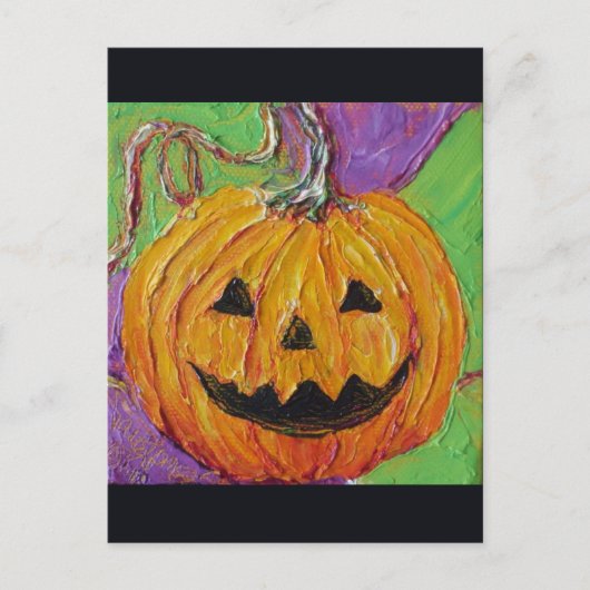 Jack-O-Lantern-Halloween-Postkarte Postkarte (Vorderseite)