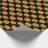 Jack-O-Lantern Halloween PUMPKIN-Mustergeschenk Geschenkpapier (Ecke)