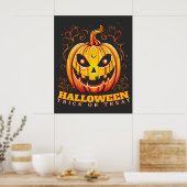Jack-O-Lantern Halloween Pumpkin-Poster Poster (Küche)