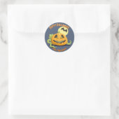 Jack O' Lantern Halloween Pumpkin Runder Aufkleber (Tasche)