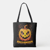 Jack-O-Lantern Halloween Pumpkin Tasche (Rückseite)
