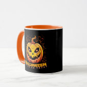 Jack-O-Lantern Halloween Pumpkin Tasse (Vorderseite Links)
