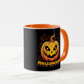 Jack-O-Lantern Halloween Pumpkin Tasse (VorderseiteRechts)