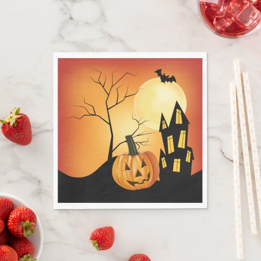 Jack O' Lantern Halloween Serviette (Beispiel)