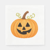 Jack-o’-Lantern Halloween Serviette (Vorderseite)