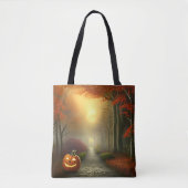 Jack-O' Lantern Halloween Tasche (Vorderseite)