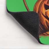 Jack O’ Lantern Hexe – Klassischer Halloween-Kürbi Mousepad (Ecke)