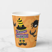 Jack o' Lantern Hexenhupen Pappbecher (Vorderseite)