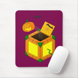 Jack-o-Lantern-in-the-Box - Mousepad