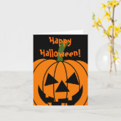 Jack O' Lantern Karte (Gelbe Blume)
